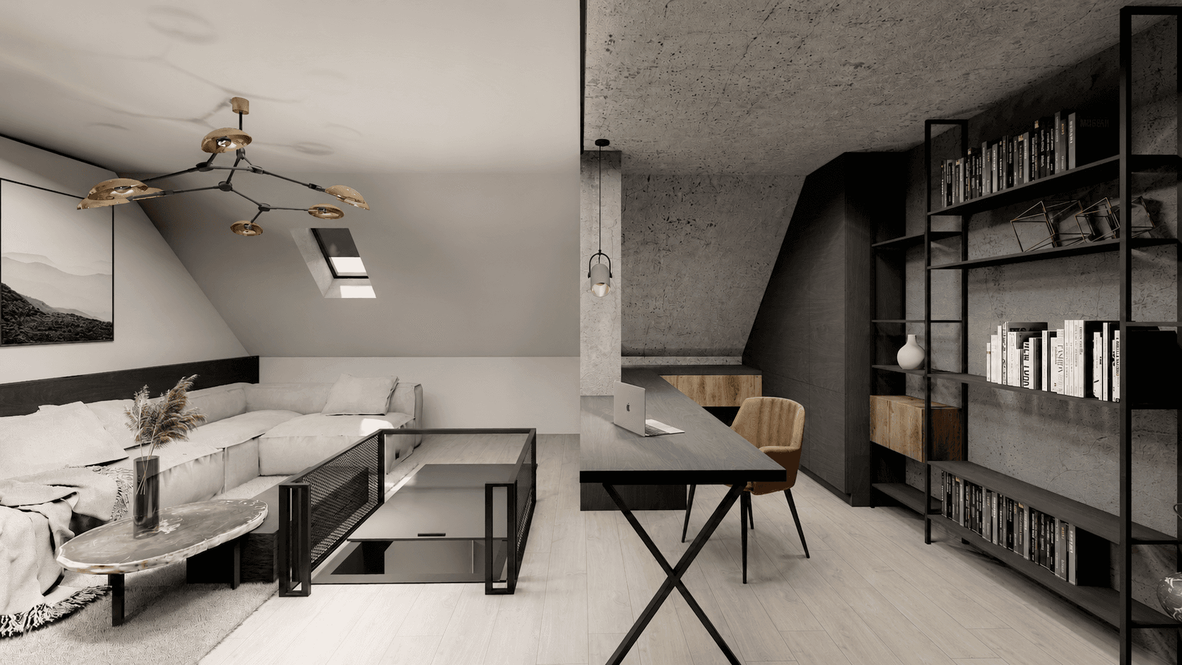 Mansardă Penthouse Tractorul — Interior, Brașov (imagine 2)