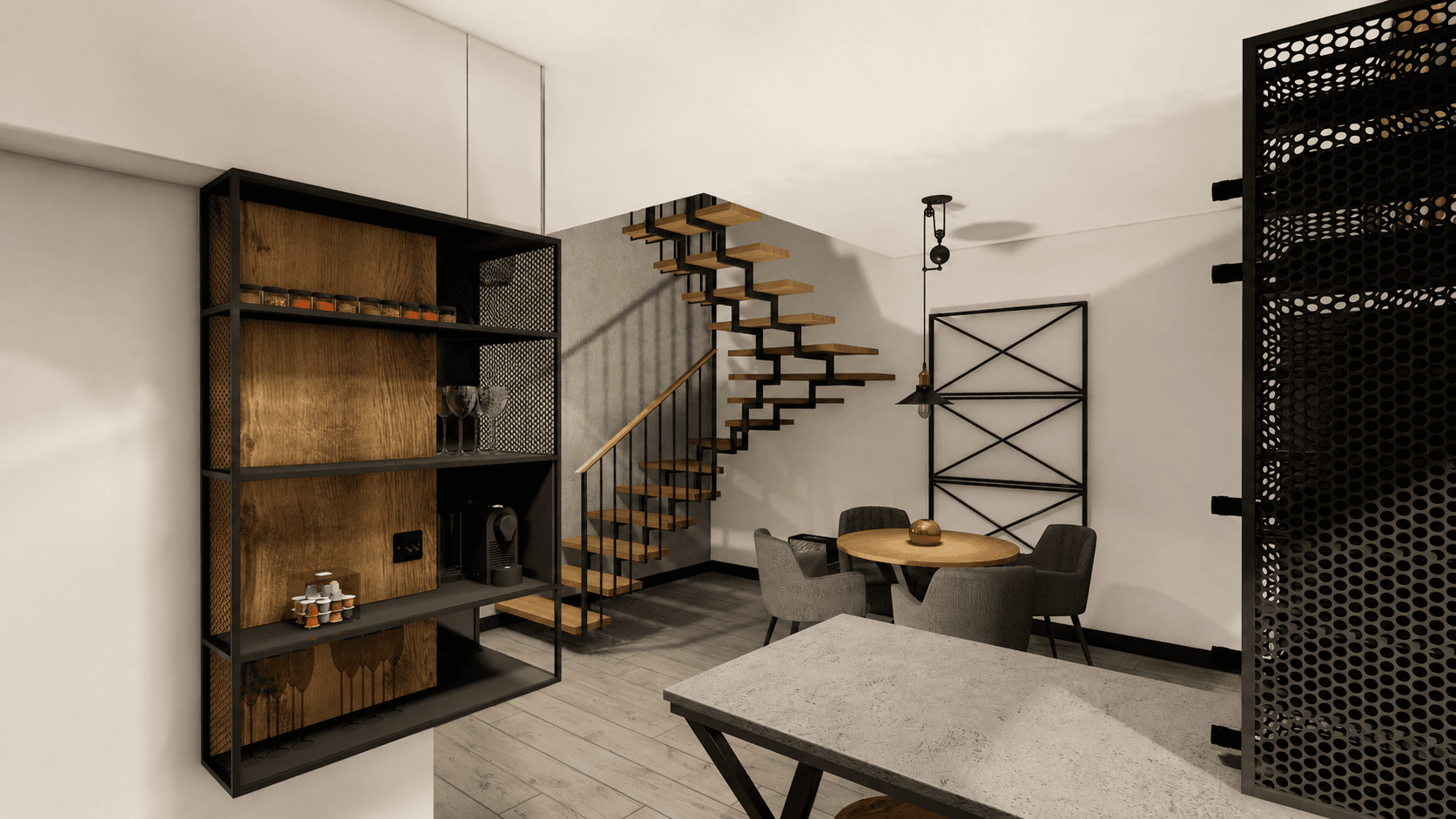 Penthouse Tractorul — Interior, Brașov